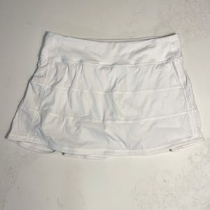 Lululemon pace rival skirt, 8 tall, white
